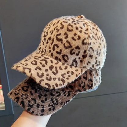 Leopard Print Baseball Cap For Women Men Unisex
