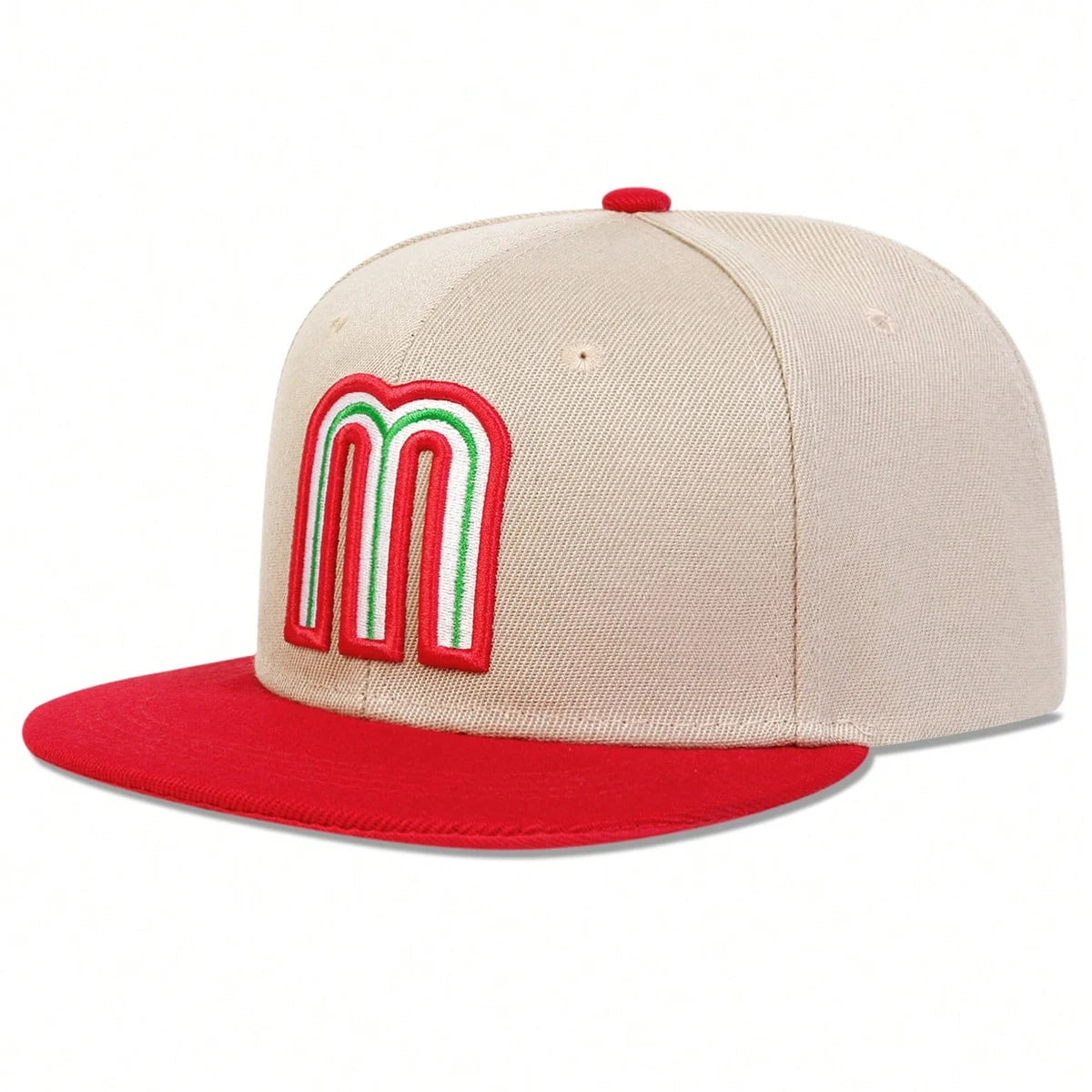 Unisex M Letter Embroidery Hip Hop Hats Outdoor Adjustable Casual Baseball Caps Sunscreen Hat