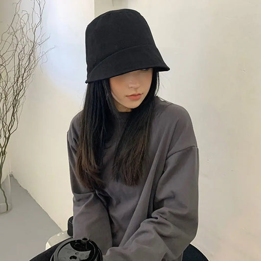 Anti-UV Foldable Bucket Hat Cotton Fisherman's Hat