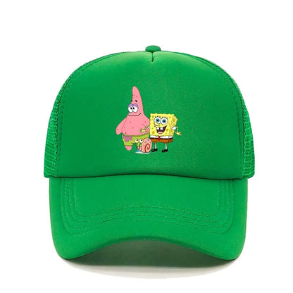 Fashion Cute SpongeBobs Print Baseball Cap Cartoon Men Women Summer