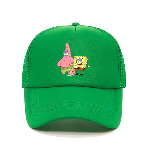 Fashion Cute SpongeBobs Print Baseball Cap Cartoon Men Women Summer