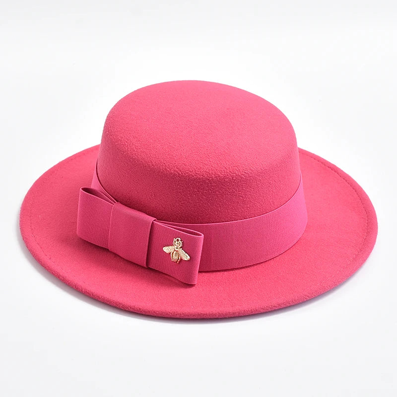 Fedora Hat For Women Fashion Formal Wedding Decorate Church Cap