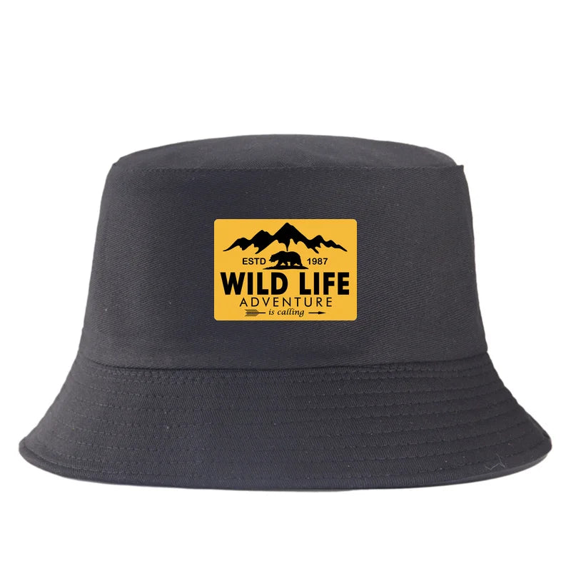 Wild Life Printed Reversible Bucket Hat Woman Man