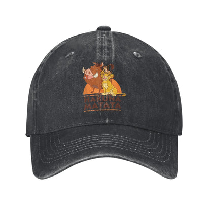 The Lion King Hakuna Matata Simba Timon Pumbaa Summer Hip Hop Hats For Female Male