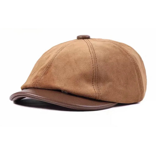 Matte Suede Sheepskin Beret