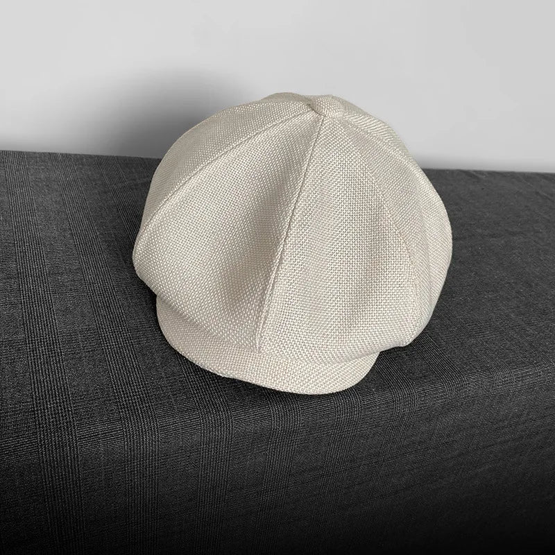 Octagonal Newsboy Cap Spring Summer Breathable Sun Protection Hat
