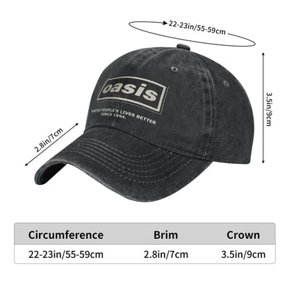 Oasi Band Logo Casual Baseball Cap