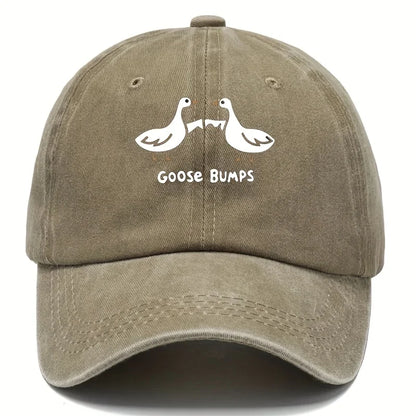 Retro Goose Print Baseball Cap for Men's Sports Hat