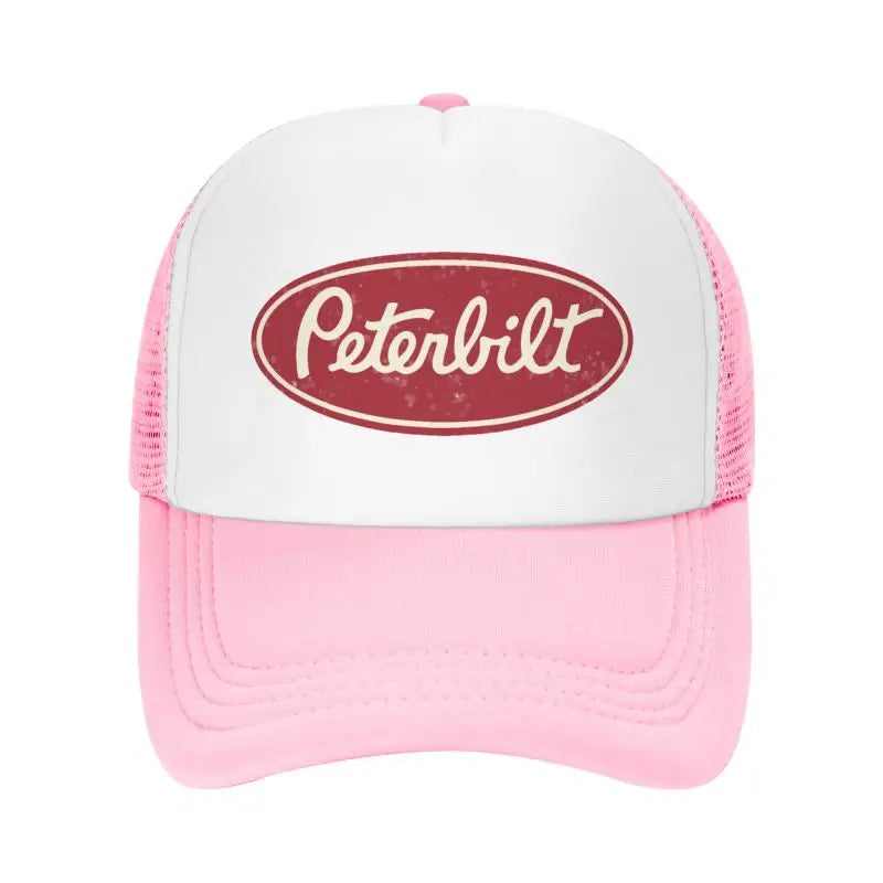 Peterbilt Truck Racing Men Mesh Baseball Caps