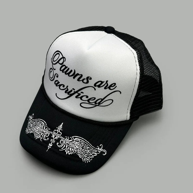 Unisex Personal Printed Letters Wing Baseball Hats Hip Hop