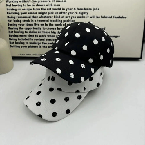 Soft-top Polka Dot Baseball Cap