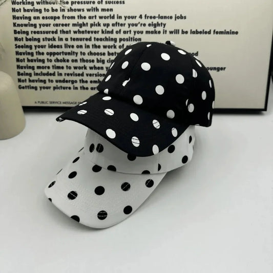 Soft-top Polka Dot Baseball Cap