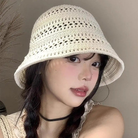 Summer Fashion Wide Brim Bucket Hat For Women