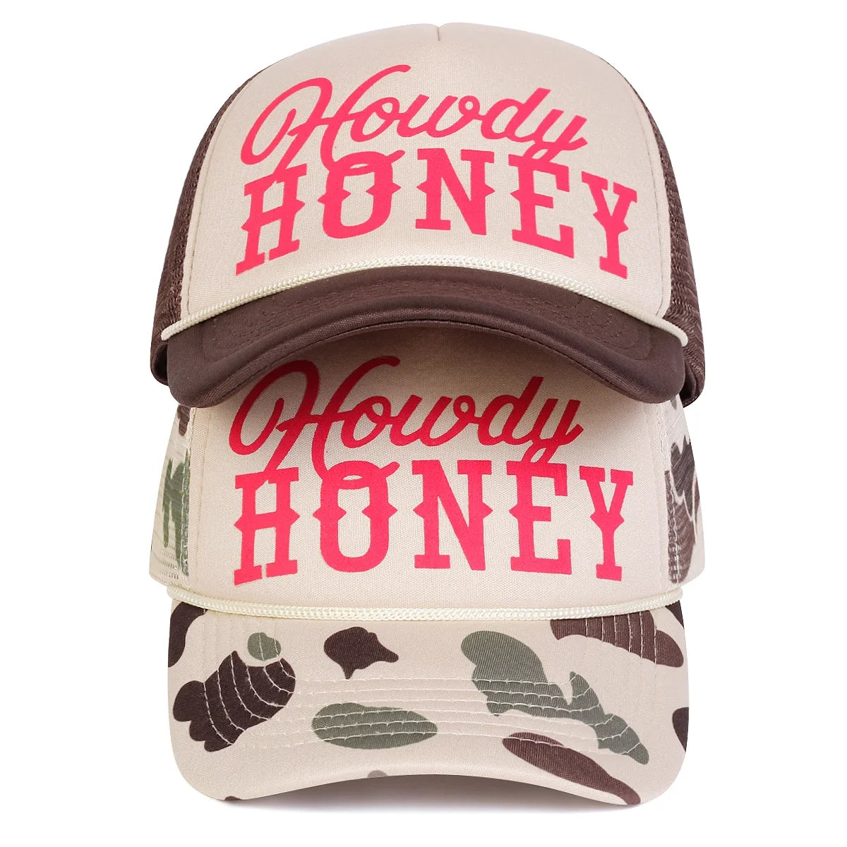 Unisex Howdy Honey Letter Printed Baseball Net Caps Spring and Summer