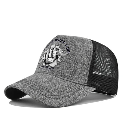 Spring Summer Printed Mesh Breathable Baseball Cap
