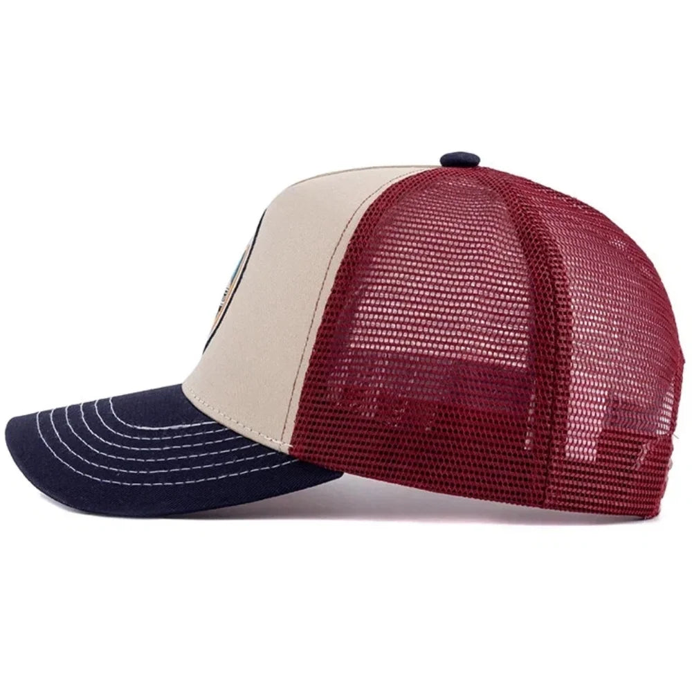 Unisex Embroidered Trucker Hat Mesh Baseball Cap Summer