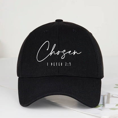 Fashion Chosen  Printed Soft Peak Baseball Cap Adjustable Curved Peak Dad Cap Perfect Camping and Hiking