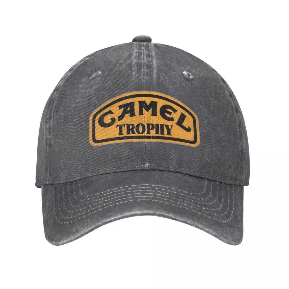 Camel Trophy Classic Logo Baseball Cap Vintage Distressed Denim Washed Snapback Cap