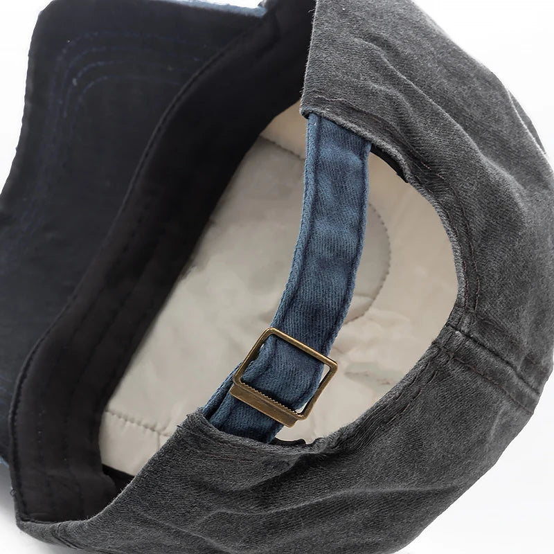 Washed Cotton Damage Baseball Cap Motor For Men Women