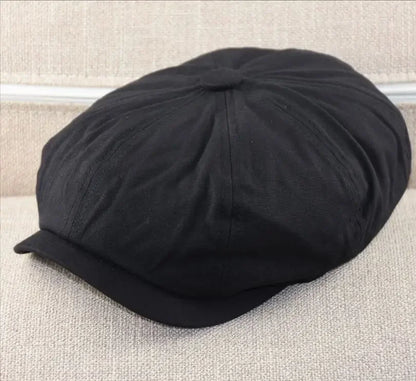 Plus Size Men's Newsboy Flat Cap 100% Cotton