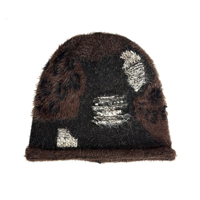 Korean Retro Knitted Stacked Hat Ladies