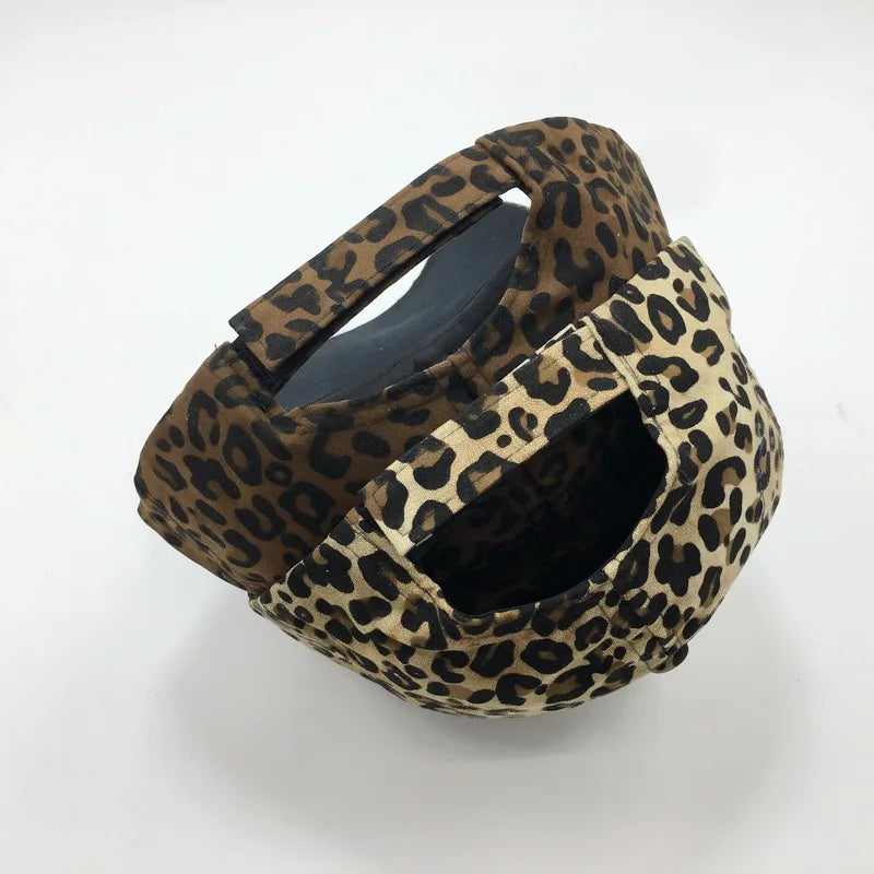 Plain Baseball Visor Cap Unisex Hat Leopard Print Baseball Caps