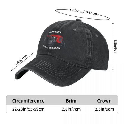 Massey Ferguson Men Women Baseball Cap Machine Distressed Cotton Hats Cap