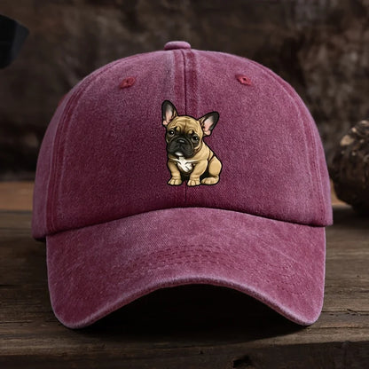 Sunscreen Baseball Hat with Fighting Dog Pattern for Men and Women