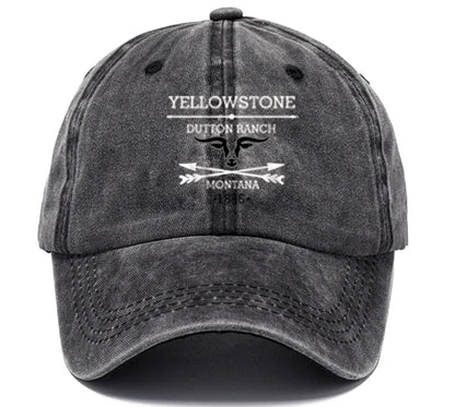 Washed Baseball Cap Print Adjustable Hat