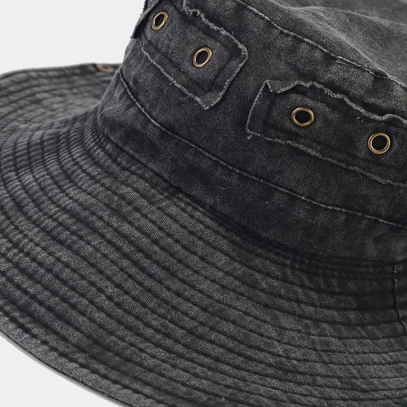 Four Seasons Cotton Solid Bucket Hat Fisherman Hat