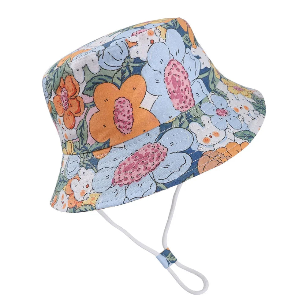 Beach Sun Cap Cartoon Autumn Kids Fisherman's Cap Outdoor Baby Sun Hat