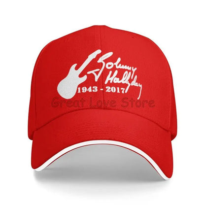Johnny Hallyday Print Baseball Cap