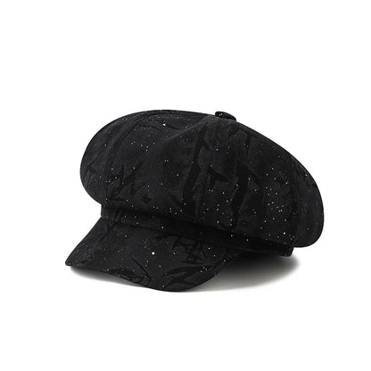 American Retro Camouflage Octagonal Hat Women