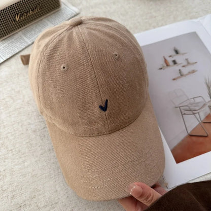 Fashion Embroidery Baseball Cap Wide Brim Retro Baseball Hat