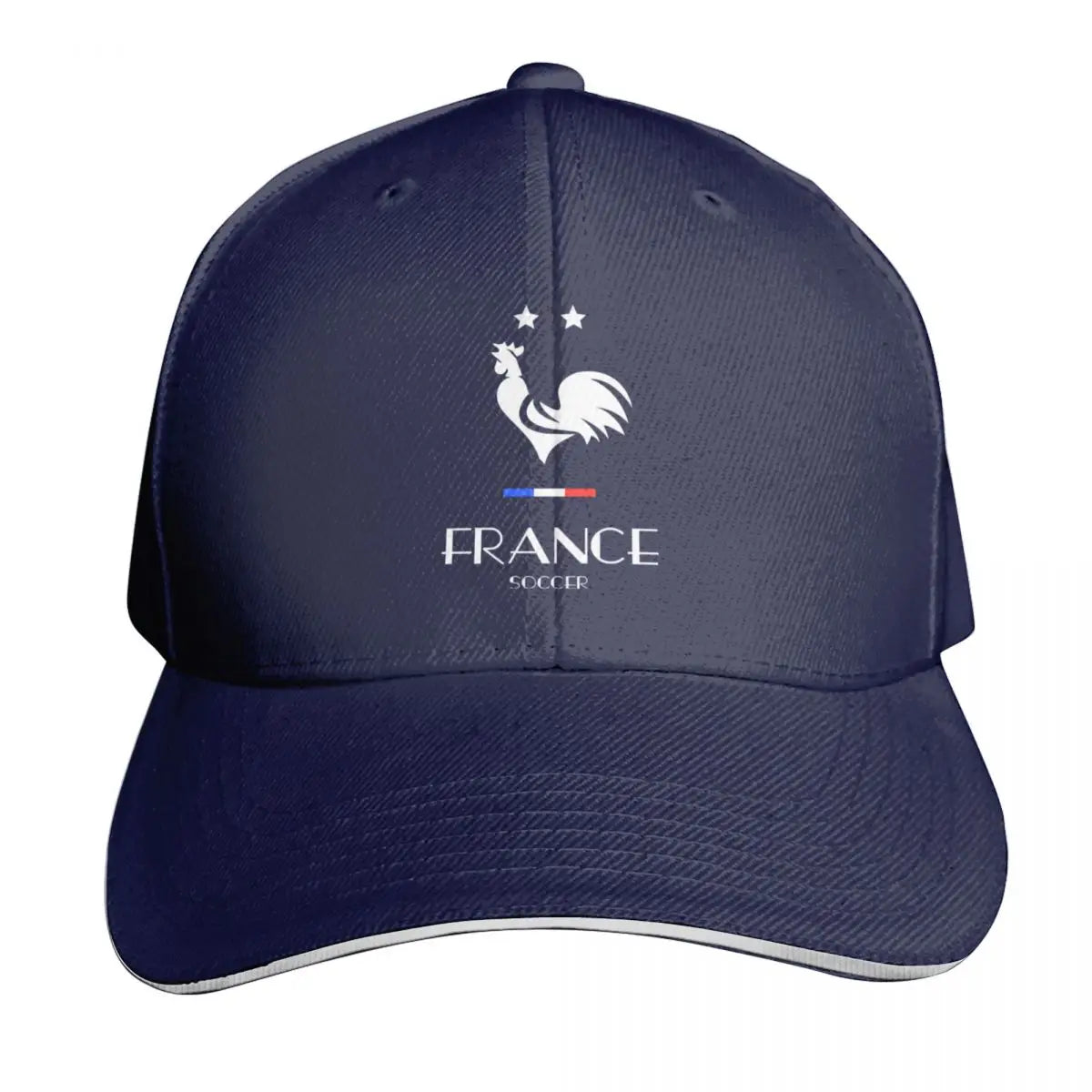 Rooster Soccer Football Sports Two Stars Baseball Cap