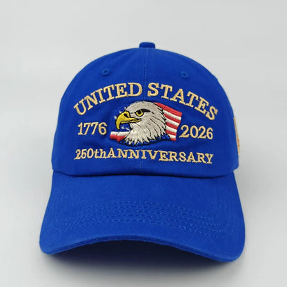 250th Anniversary Hat USA Patriotic Baseball Caps for Men Women