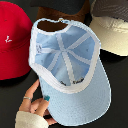 Women Solid Color Baseball Hat