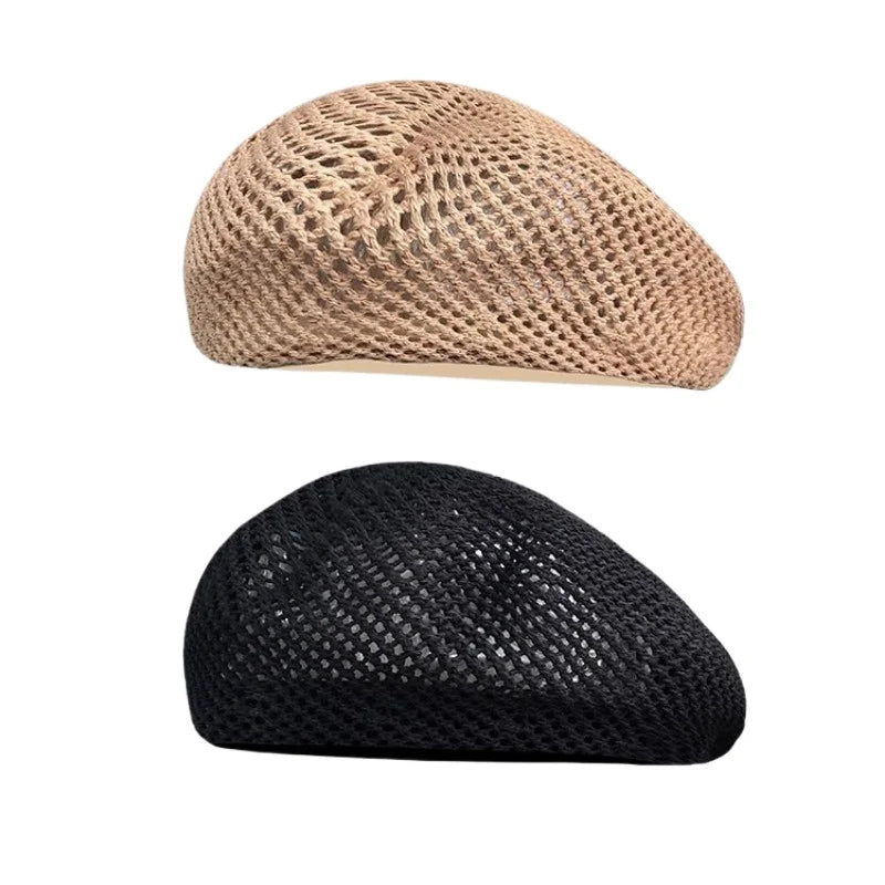 New Summer Solid Beret Hat For Women Outdoor