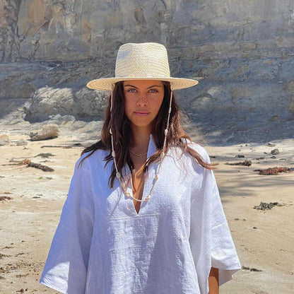 Personalized Trend, Shell Necklace, Straw Hat Spring And Summer