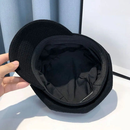 Casual Octagonal Newsboy Hat Accessories Retro Berets Caps