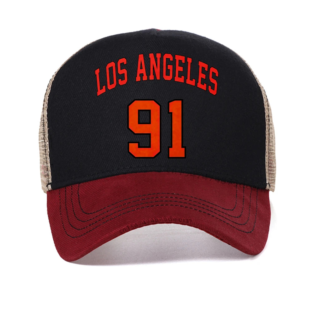 Los Angeles 91 Baseball Cap Street Hip Hop Harajuku Caps