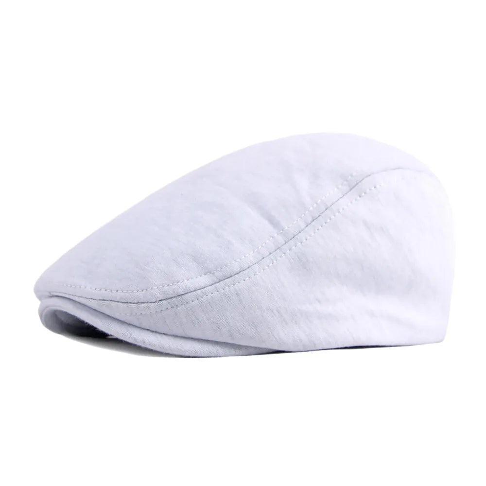 Fashion Soft Beret Hat Solid Color Casual Newsboy Hat