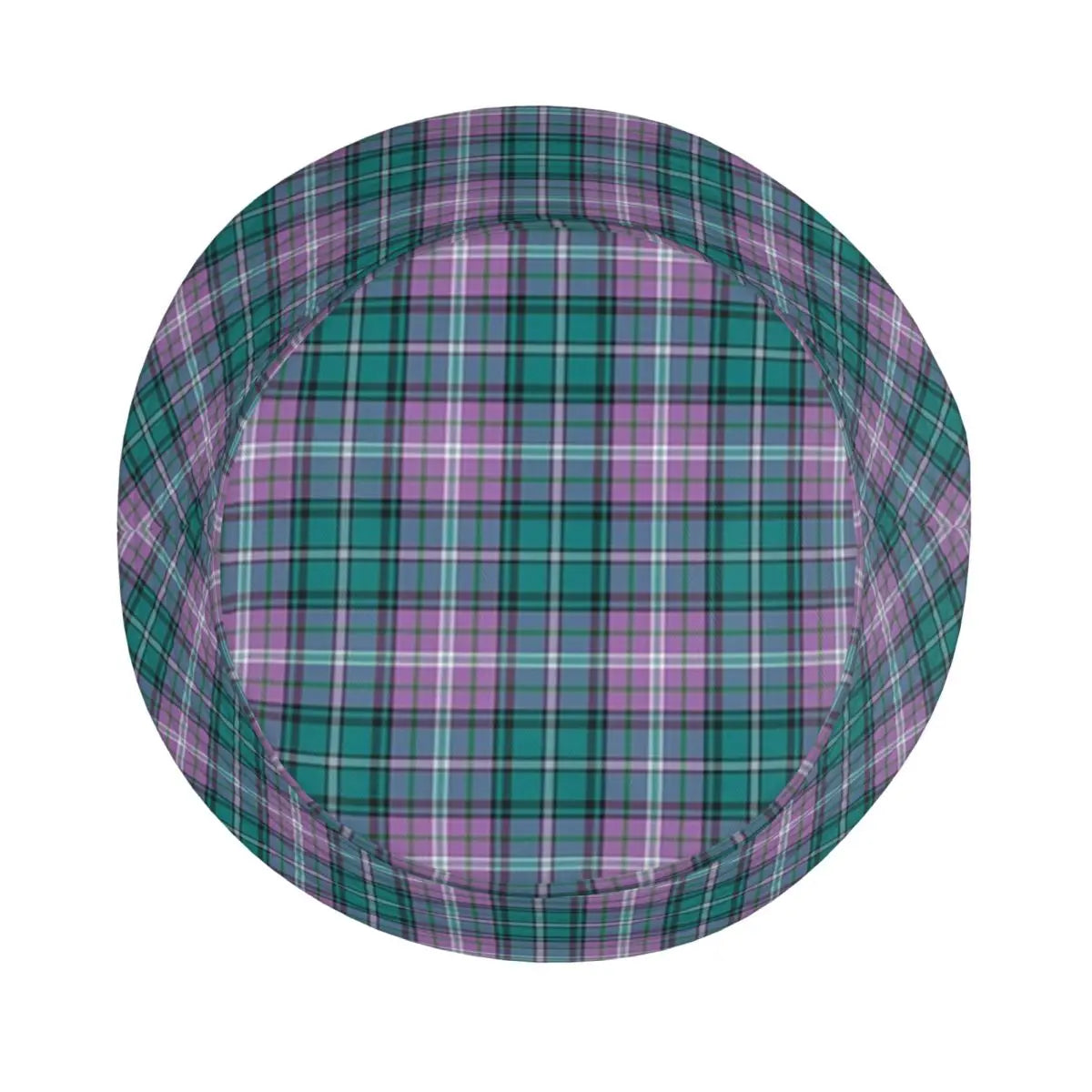 Purple Scottish Tartan Plaid Bucket Hat Panama Hat