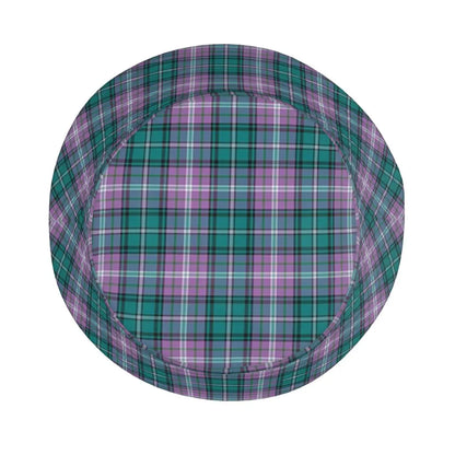 Purple Scottish Tartan Plaid Bucket Hat Panama Hat