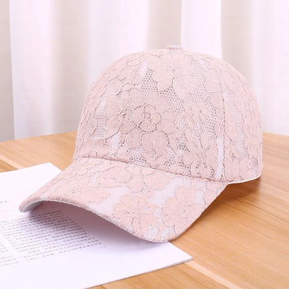 Fashion Breathable Floral Lace Baseball Cap