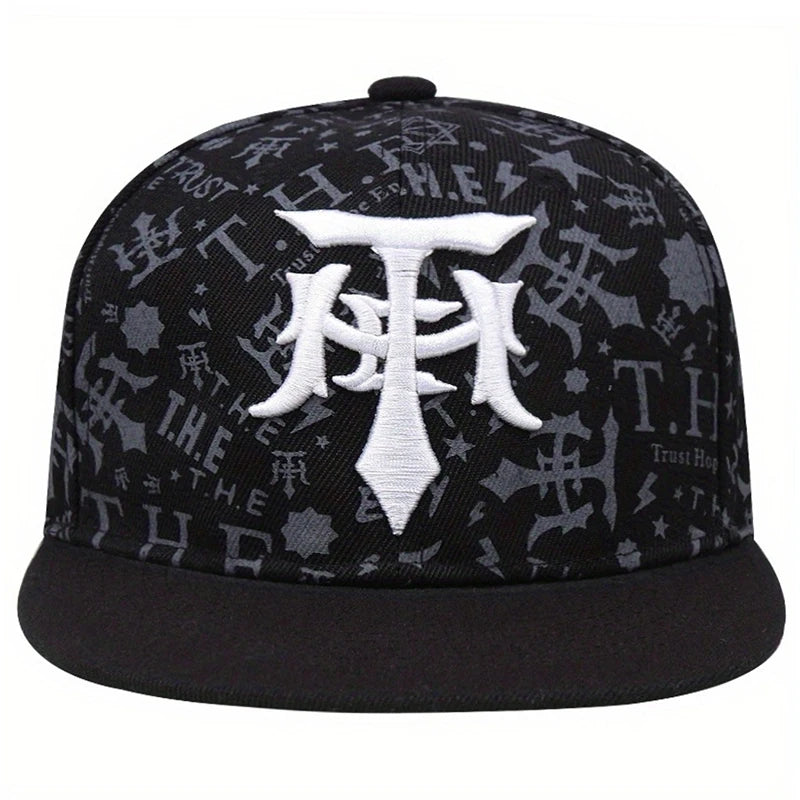 Snapback Hat T Embroidery Graffiti HipHop Hat Street Fashion