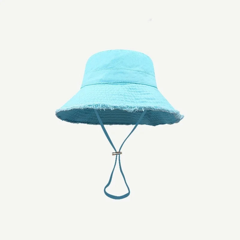 Outdoor Women Bucket Hat Wide Brim Fisherman Hat