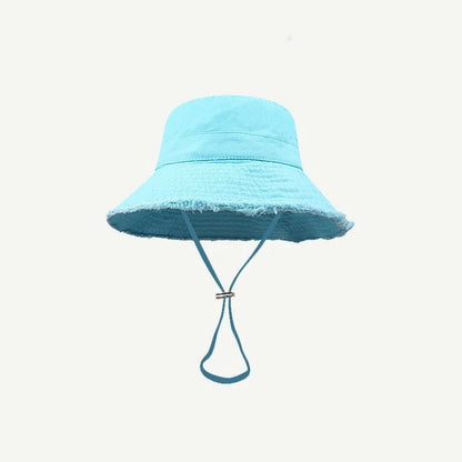 Outdoor Women Bucket Hat Wide Brim Fisherman Hat