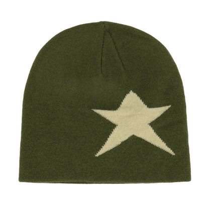 Y2K Letter Knitted Winter Autumn Beanie Cap Men Women
