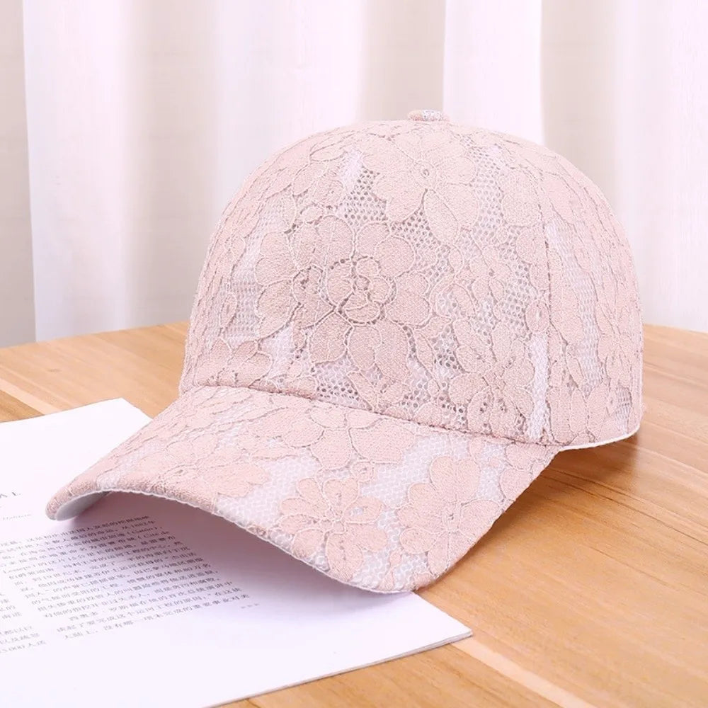 Fashion Breathable Floral Lace Baseball Cap